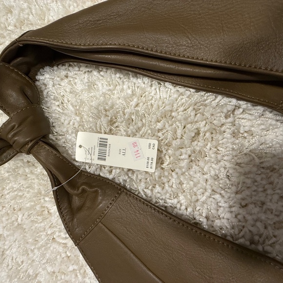 NWT Anthropologie Olive Green Leather BOHO style bag - Picture 3 of 4